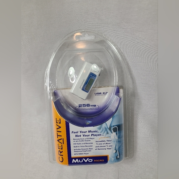 creative Other - Creative MuVo Micro N200 256 MB MP3 Player White- BRAND NEW SEALED